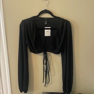 Forever 21 Elegant Black Blouse